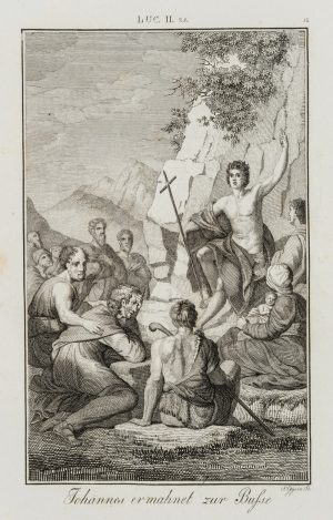 Johannes der Täufer predigt Buße