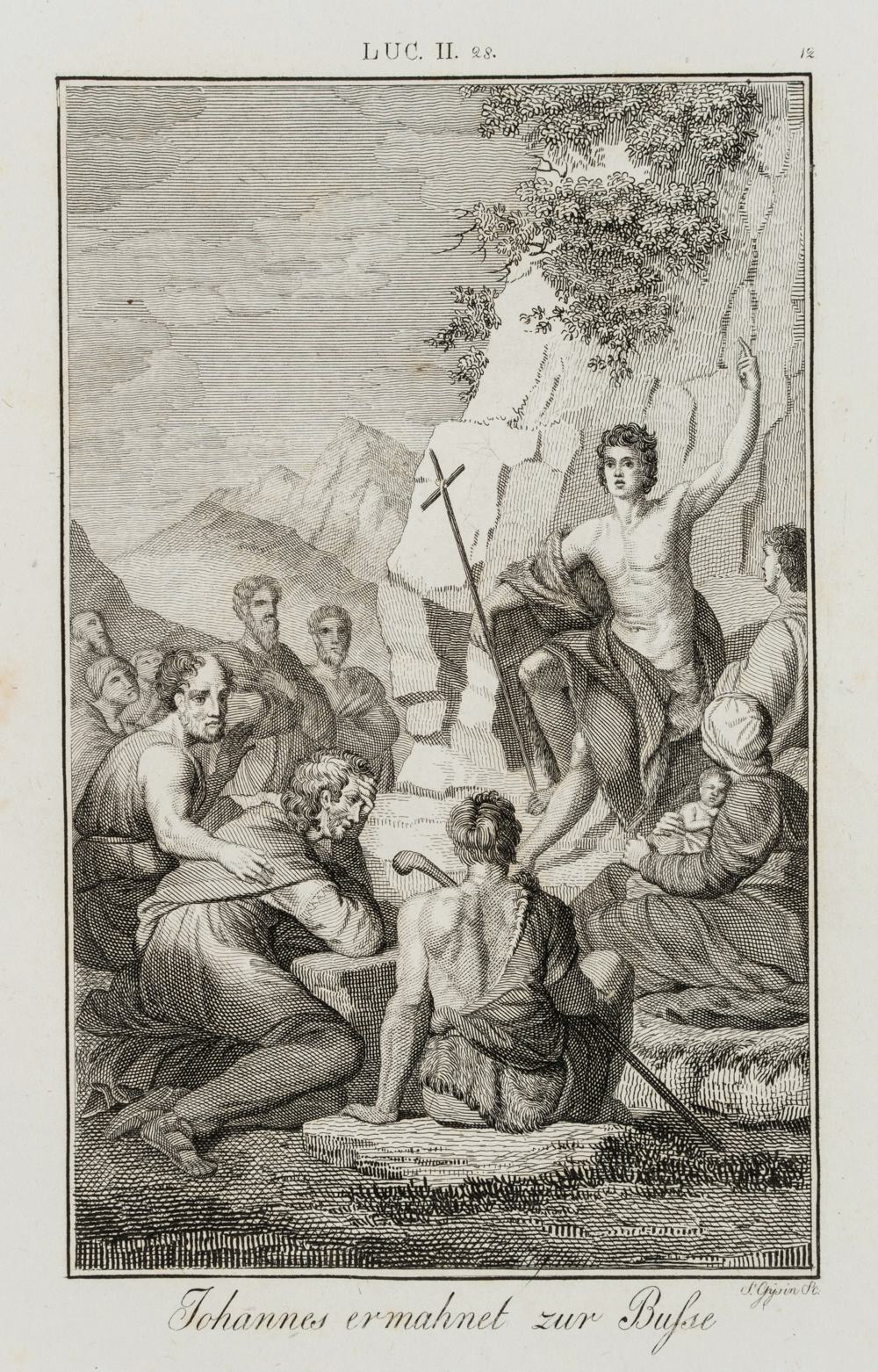 Johannes der Täufer predigt Buße