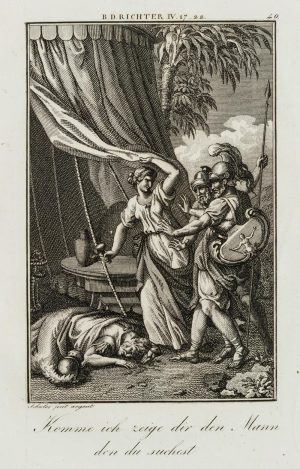 Jael erschlägt Sisera im Schlaf