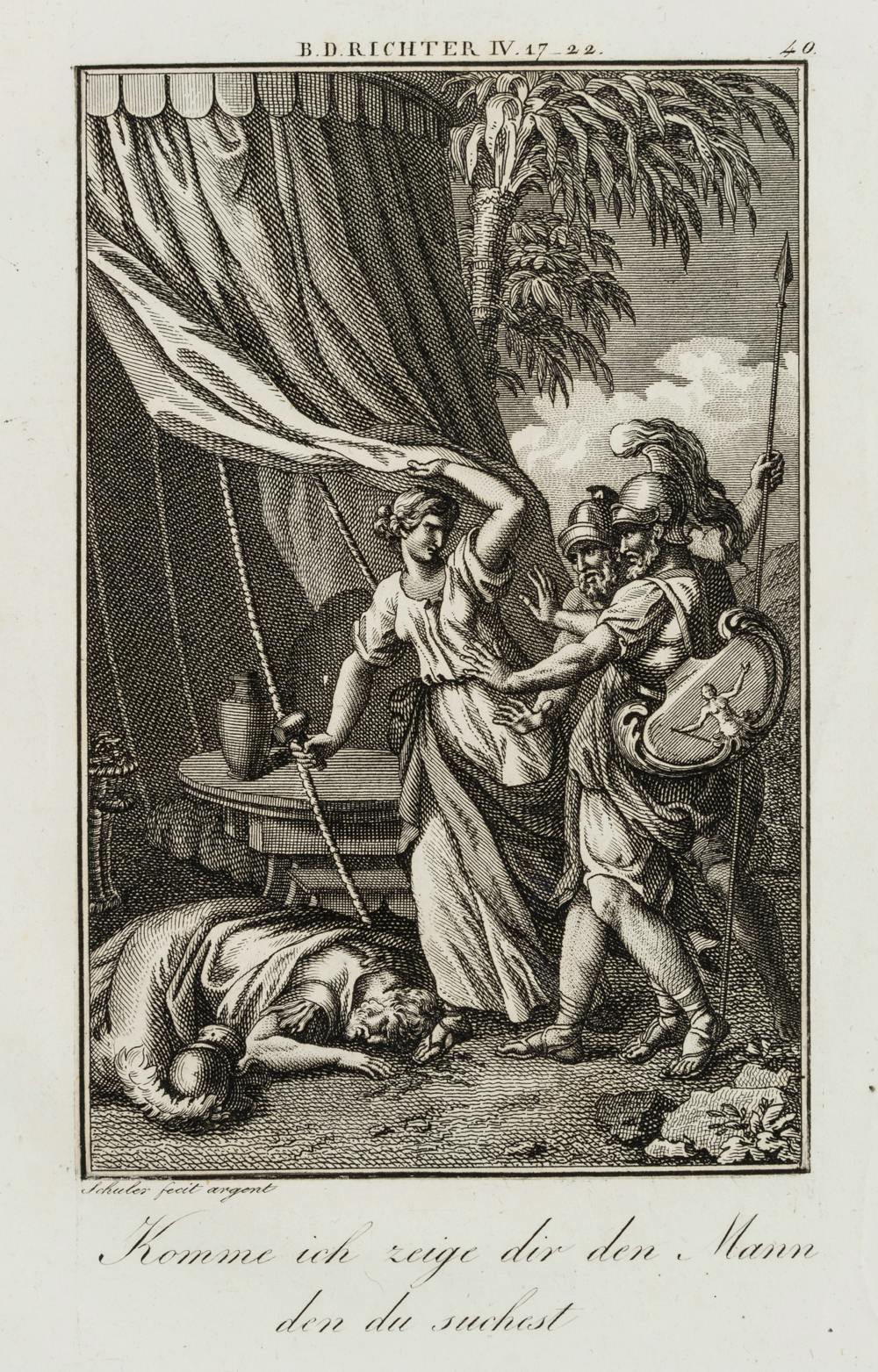 Jael erschlägt Sisera im Schlaf