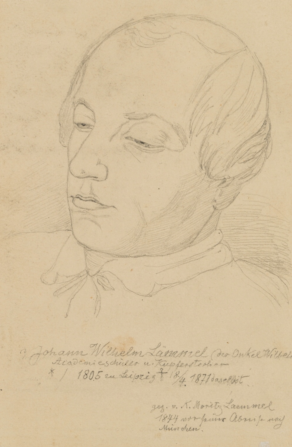 Porträt des Onkels Johann Wilhelm Lämmel