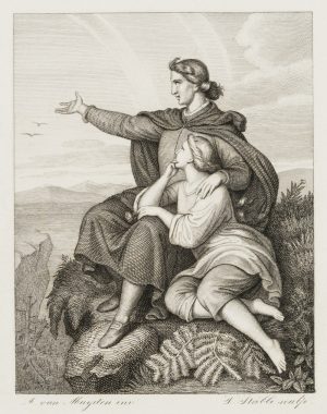 Jocelin, Junges Paar in der Natur auf einem Gipfel