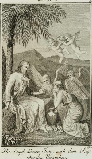 Die Engel dienen Jesu