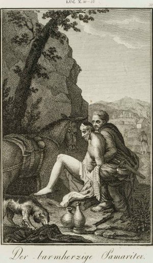 Der barmherzige Samariter, Bibelillustration
