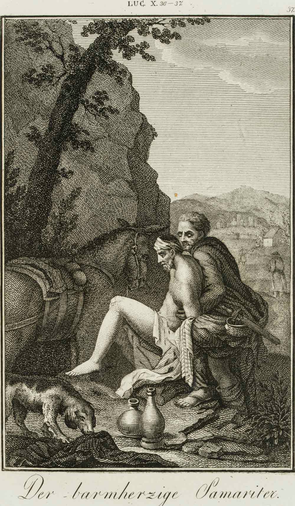 Der barmherzige Samariter, Bibelillustration