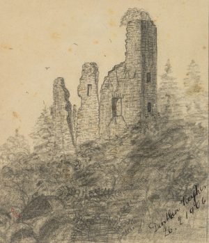 Ansicht einer Burgruine