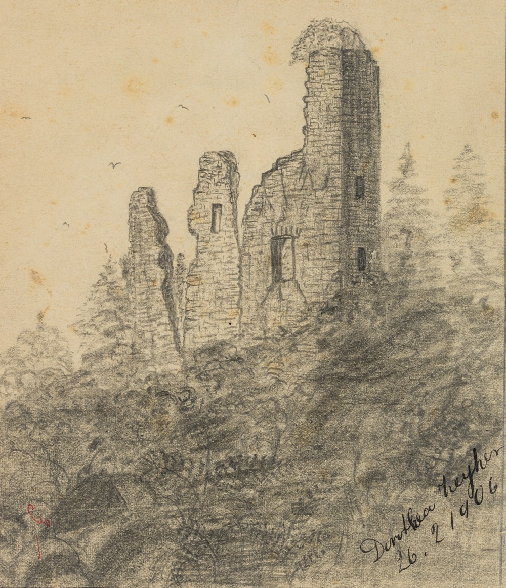 Ansicht einer Burgruine