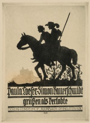 Verlobungskarte Loeser/Bauerschmidt