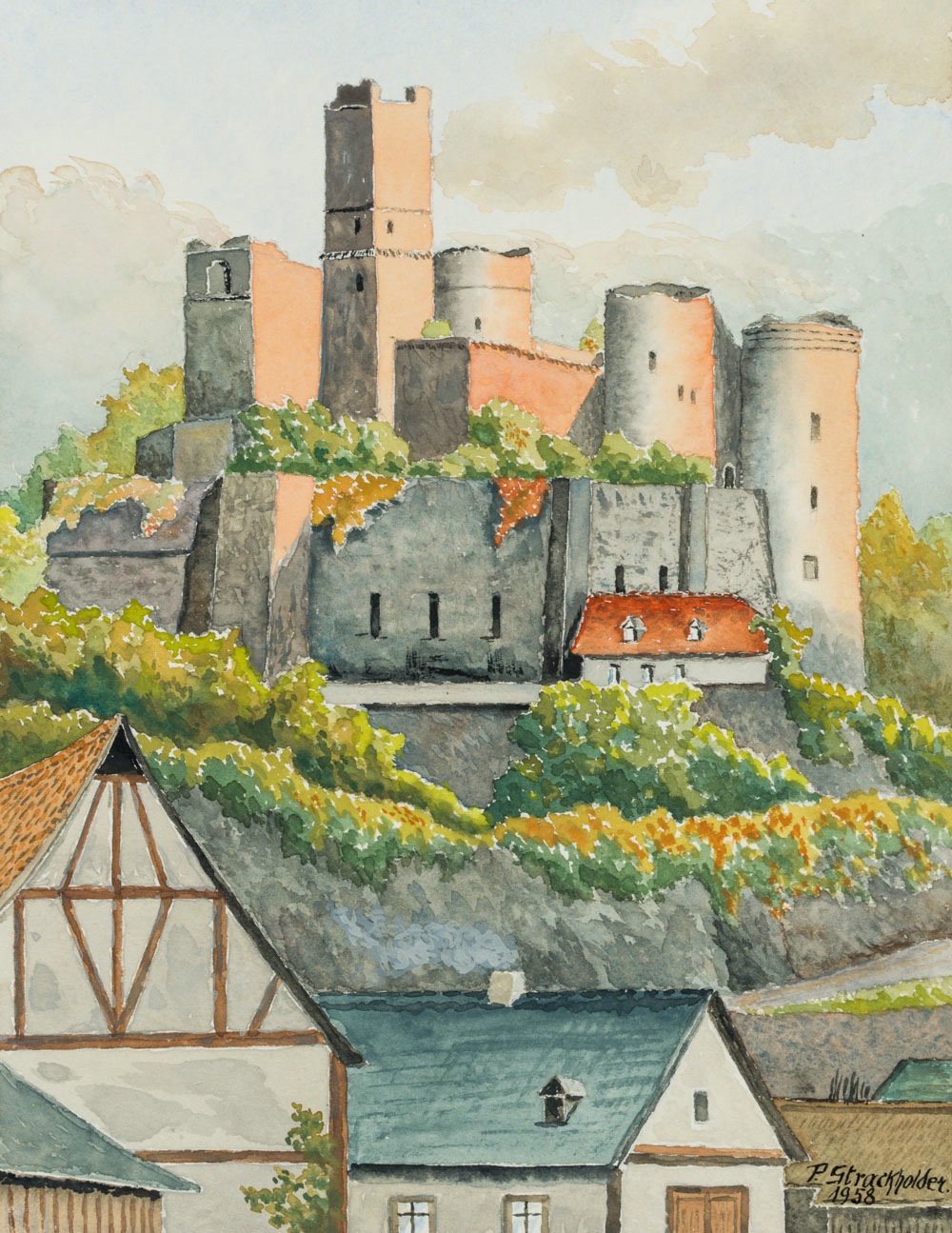 Blick auf Burg Reichenberg