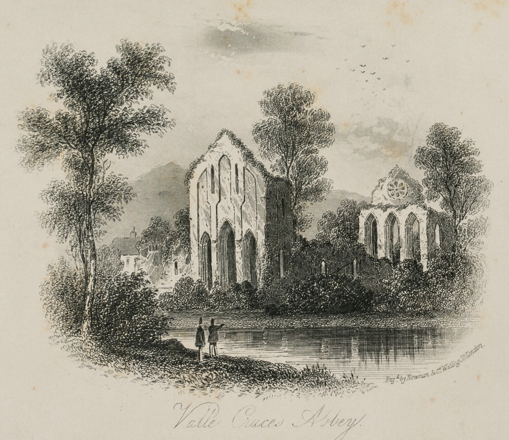 Ruine der Valle Crucis Abbey in Wales
