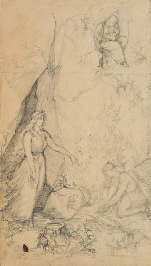 Siegfried und Genoveva im Walde