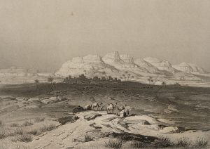 Gebirgskette bei Kenneh in Ägypten