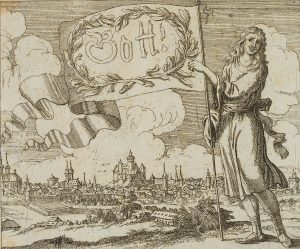 Gott!, Fahnenträger vor Stadtvedute