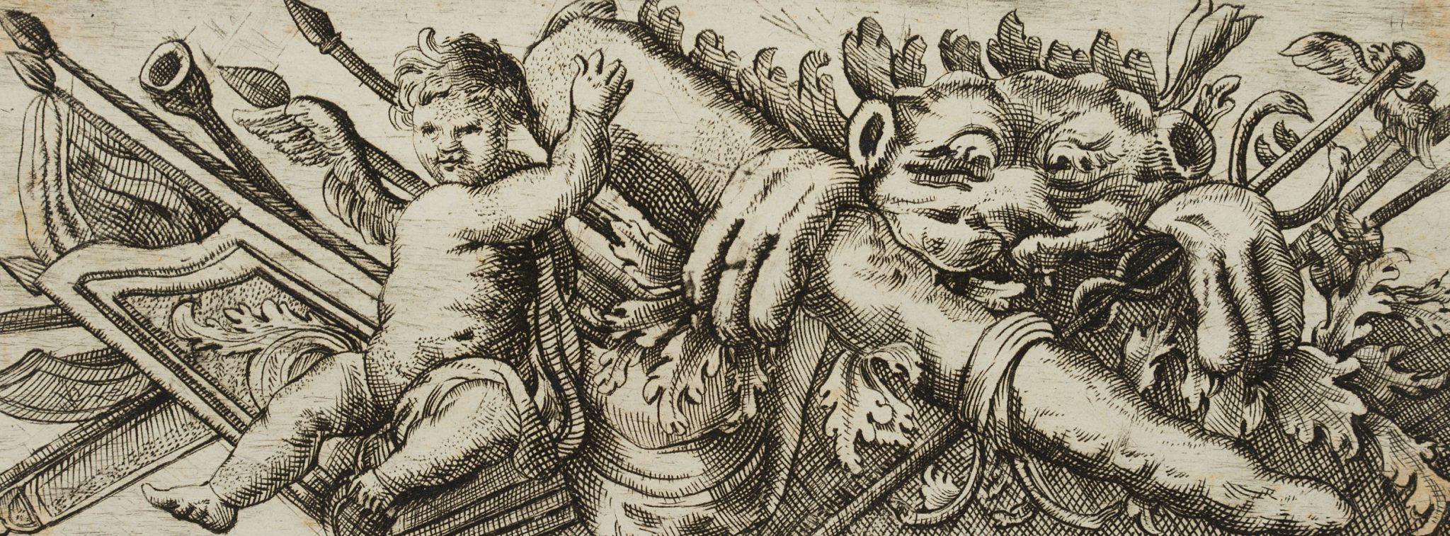 Entwurf eines Frieses, Waffen des Herakles
