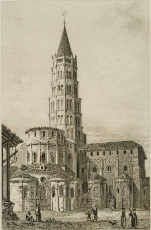 Blick auf die Kirche St. Saturnin