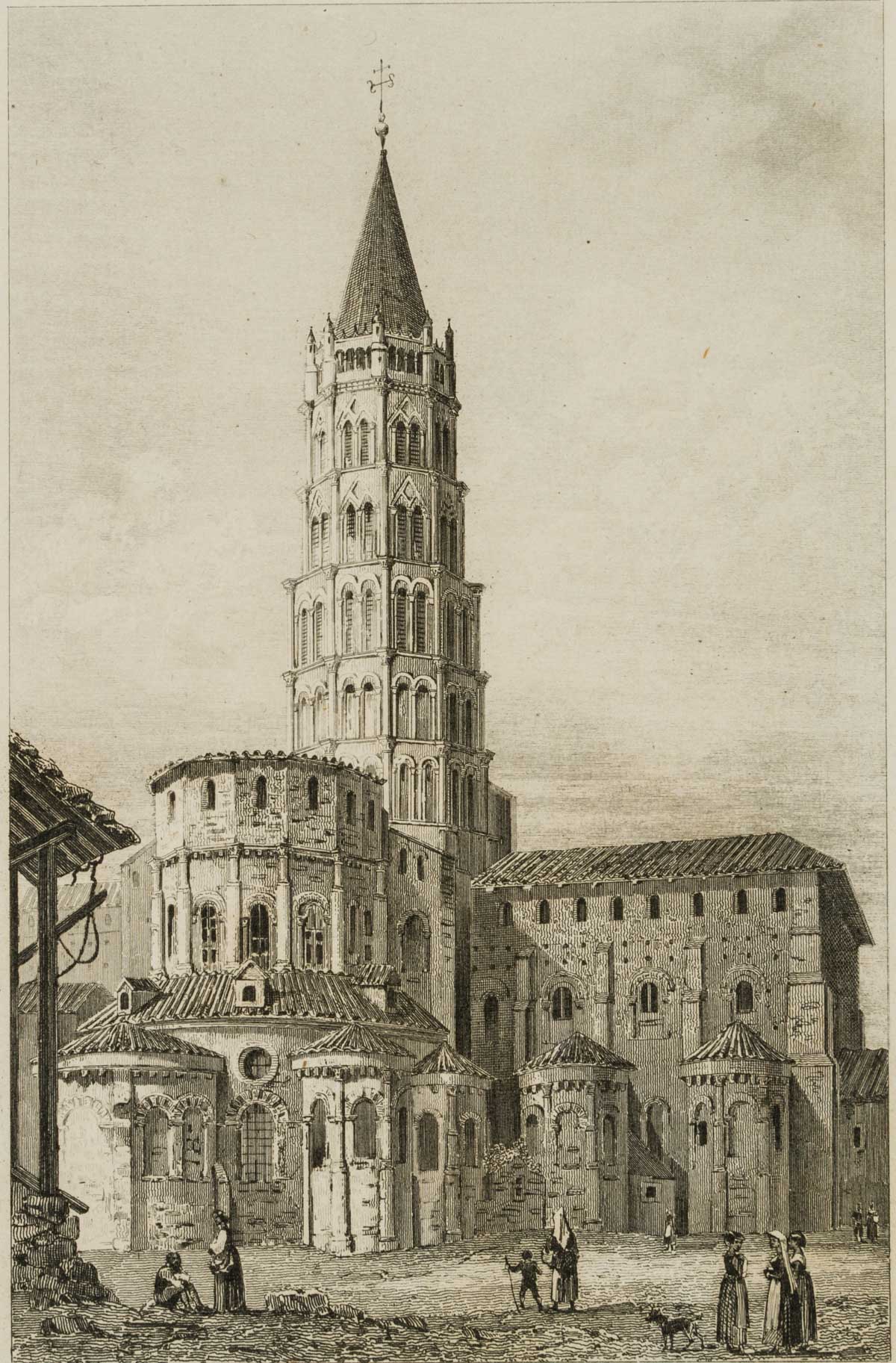 Blick auf die Kirche St. Saturnin