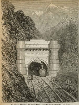 Südliche Mündung des Mont-Cenis-Tunnels