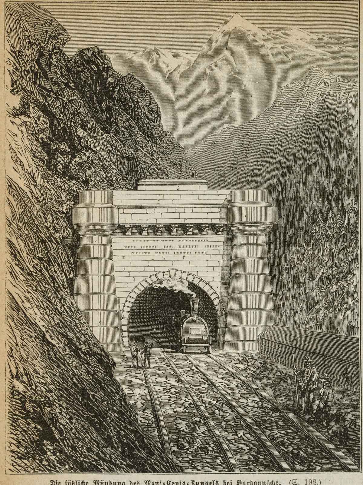 Südliche Mündung des Mont-Cenis-Tunnels