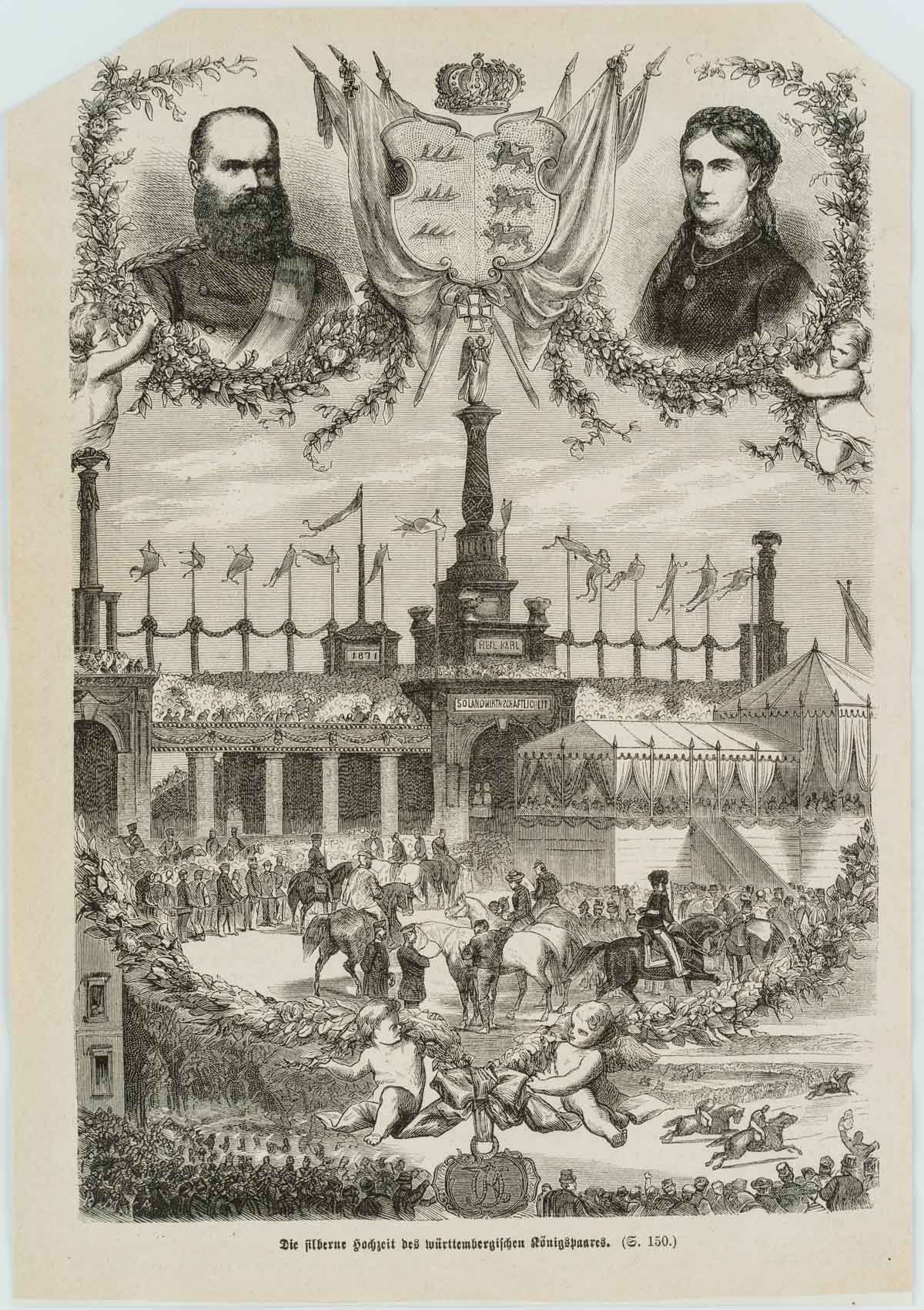 Silberhochzeit des württembergischen Königspaares