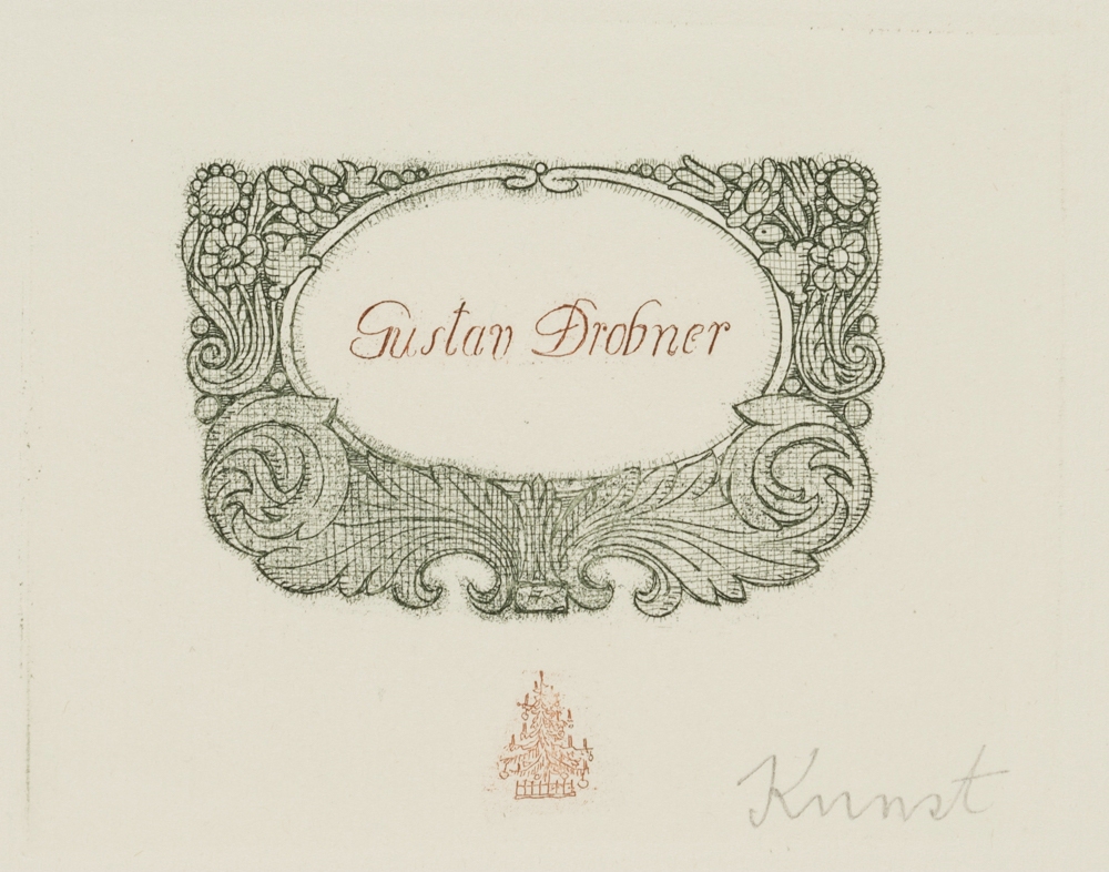Namensschild für Gustav Drobner