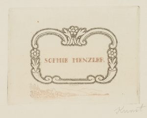 Namensschild für Sophie Menzler