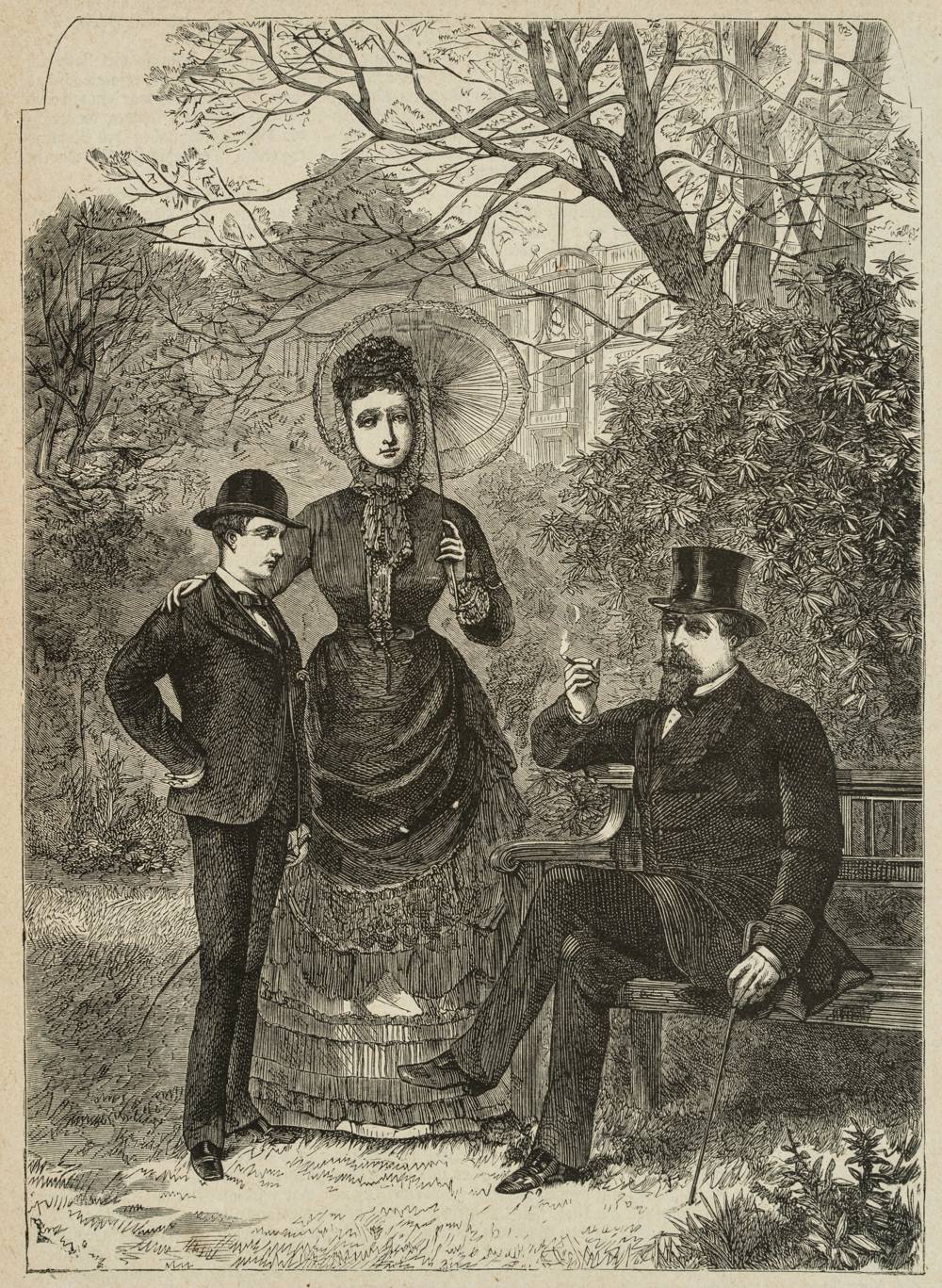 Napoleon III. mit seiner Familie