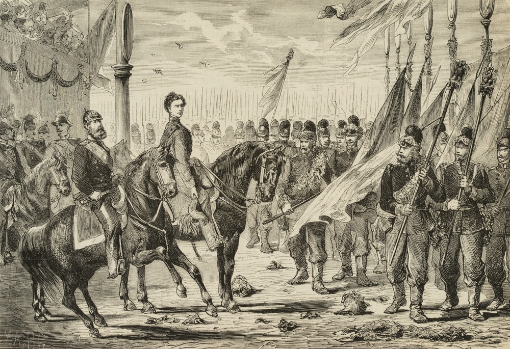 Einzugsfeier in München nach dem Krieg 1870/71