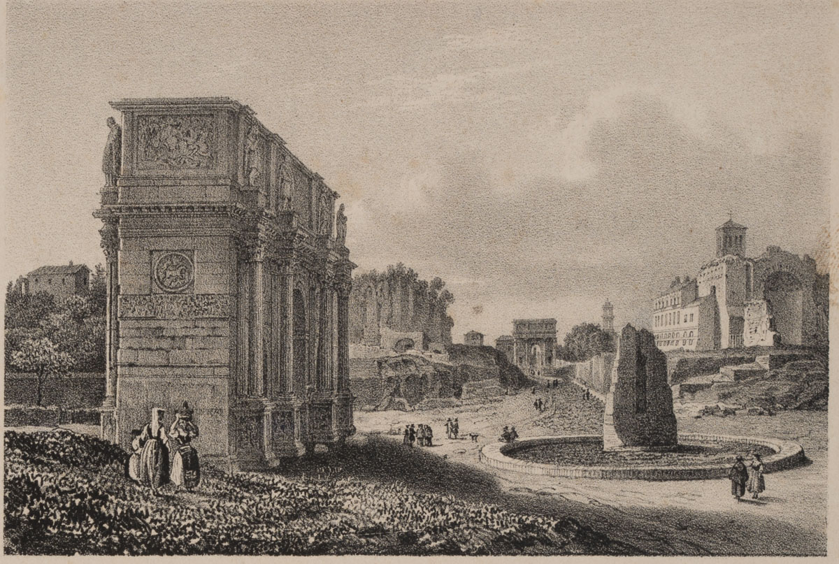 Blick auf den Konstantinbogen in Rom
