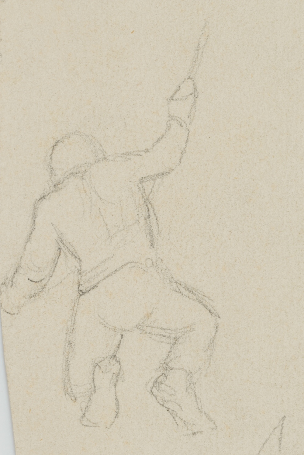 Figurenstudie, Mann auf den Knien