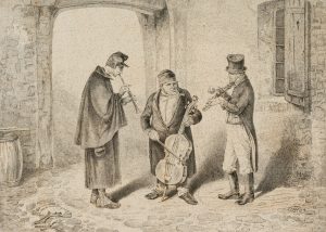 Drei herumziehende Musikanten