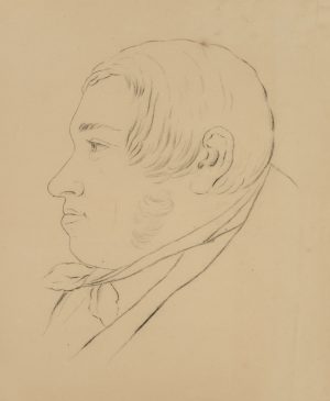 Junger Herr im Profil