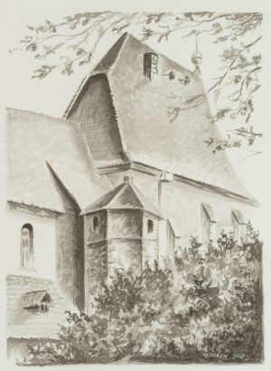 Gotische Kirche mit hohem Chor