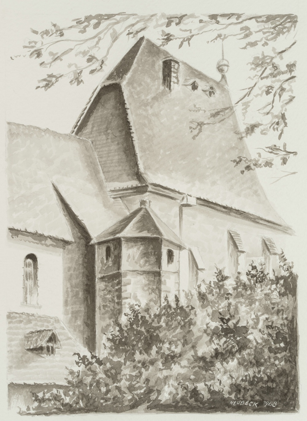 Gotische Kirche mit hohem Chor