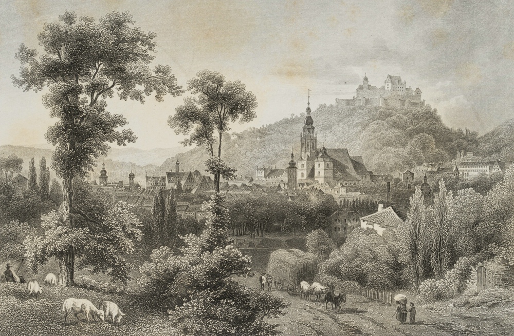 Ansicht von Coburg mit Veste Coburg