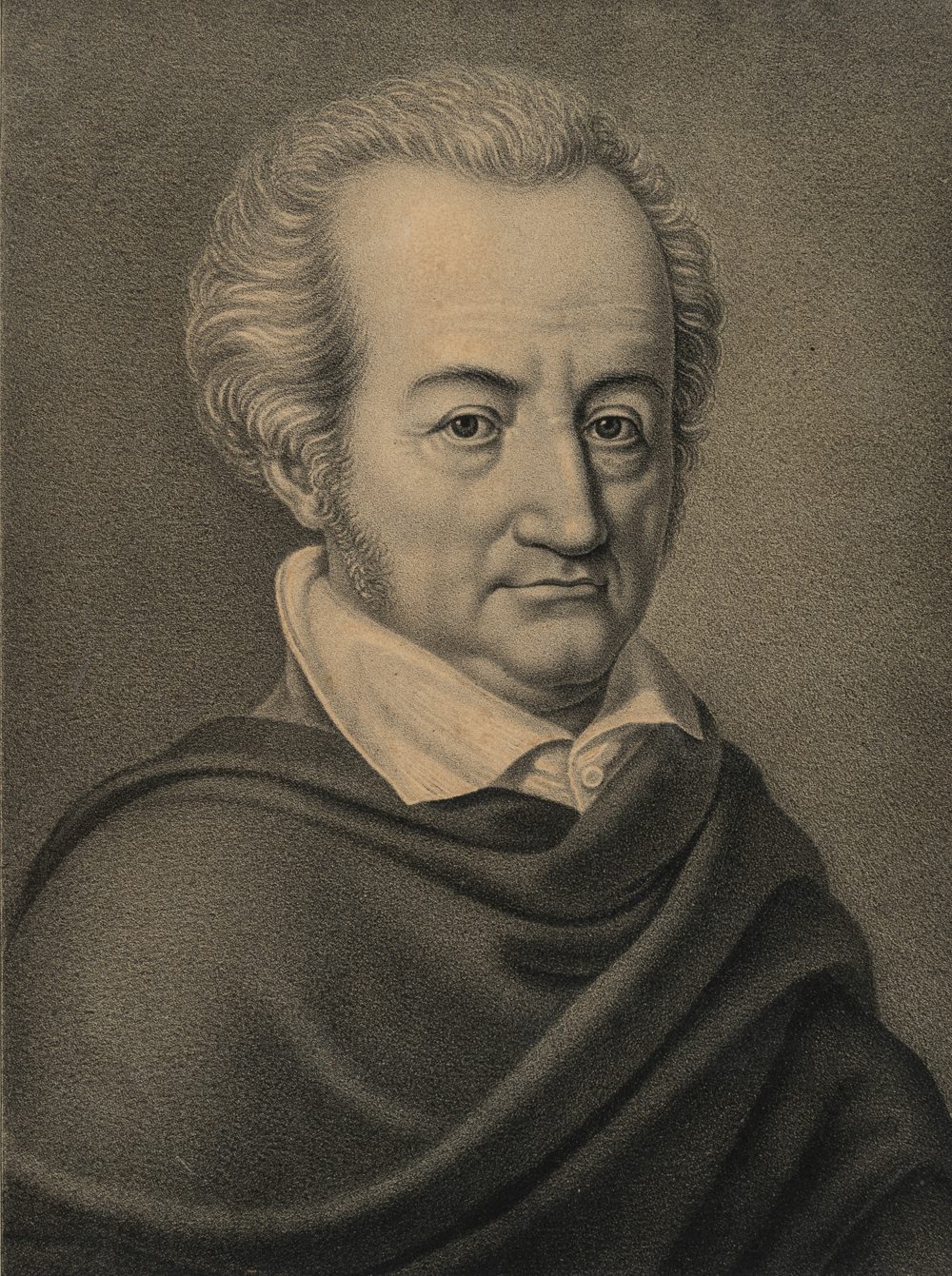 Porträt des Dichters J. W. Goethe
