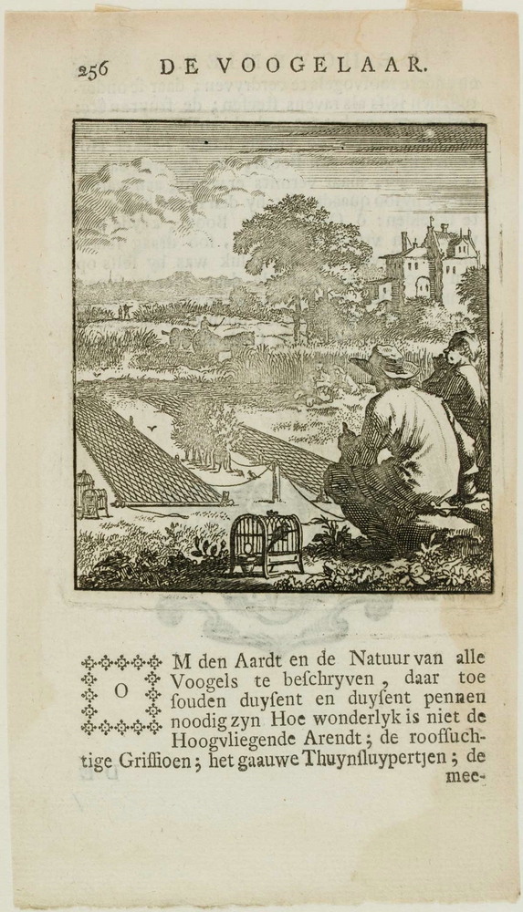 Vogelfänger bei der Jagd