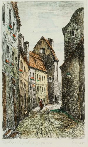 Blick in die Sperlingsgasse