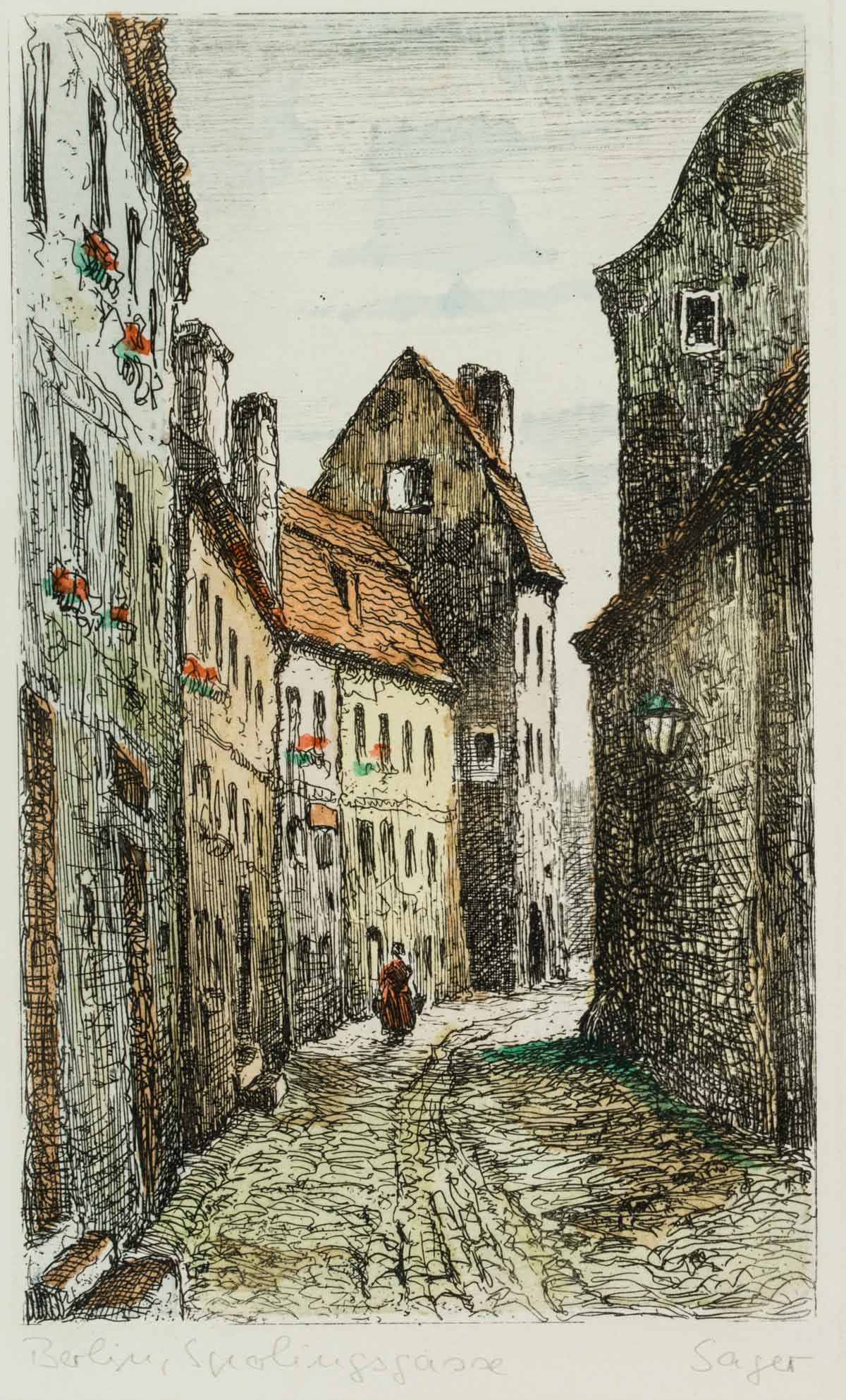 Blick in die Sperlingsgasse