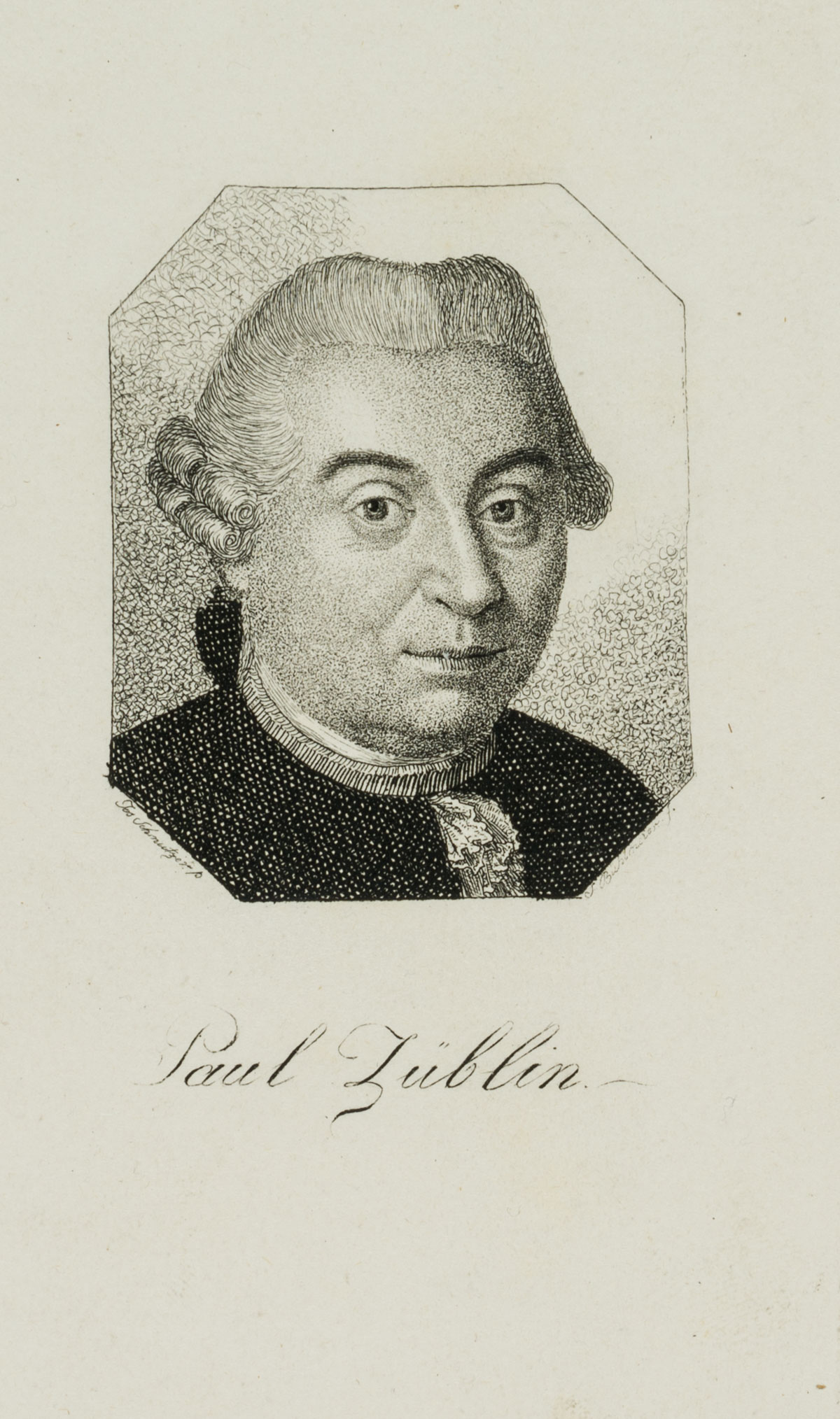 Bildnis d. Paul Züblin