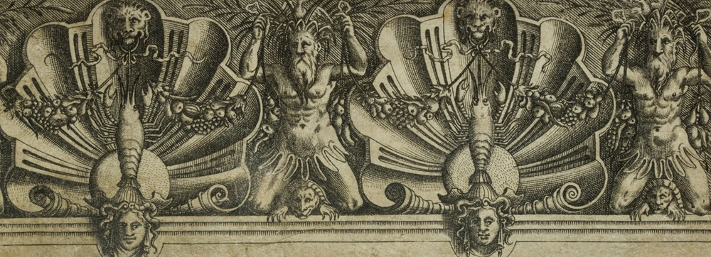 Zierfries m. maritimen Motiven