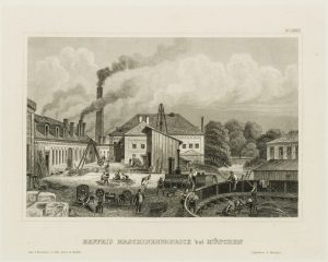 Ansicht der Maschinenfabrik Maffei