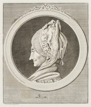Porträt einer Dame im Profil