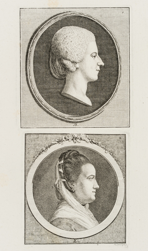 Doppelporträt zweier Damen