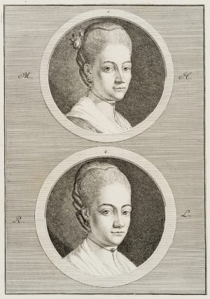 Doppelporträt zweier Schönheiten