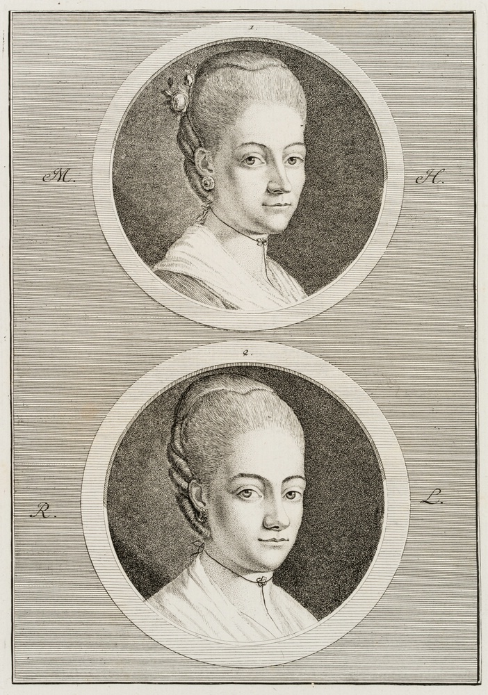 Doppelporträt zweier Schönheiten