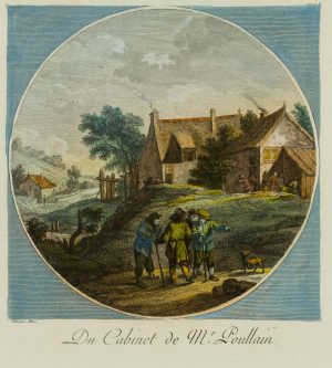 Dorfszene mit Bauern
