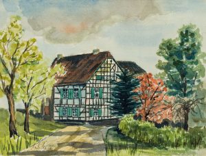Ansicht eines Fachwerkhauses