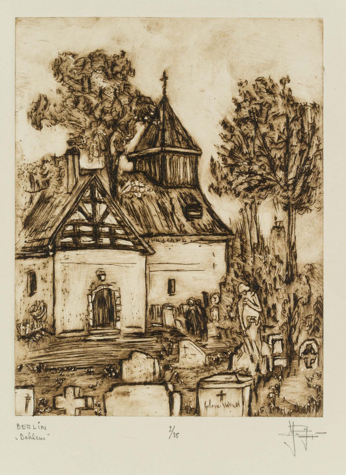 Der Friedhof in Dahlem, Berlin