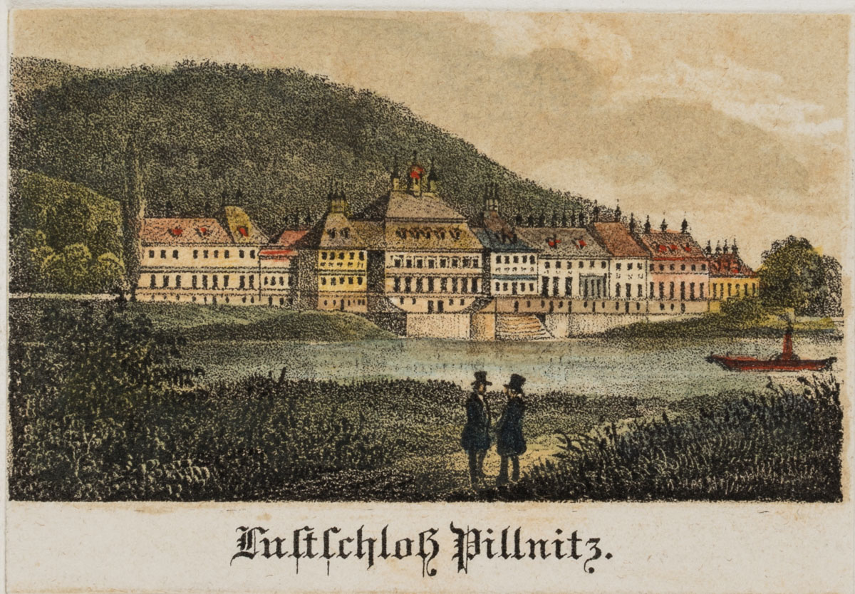 Ansicht von Schloss Pillnitz bei Dresden