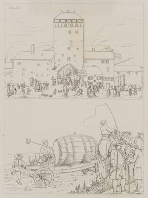 Isartor und Bierkutscher